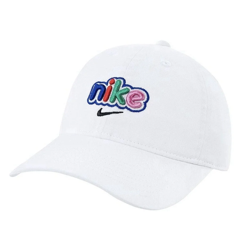 NWT Toddler 2T-4T CLUB CAP HAT White/Logo embroidery/Adjustable Strap Back